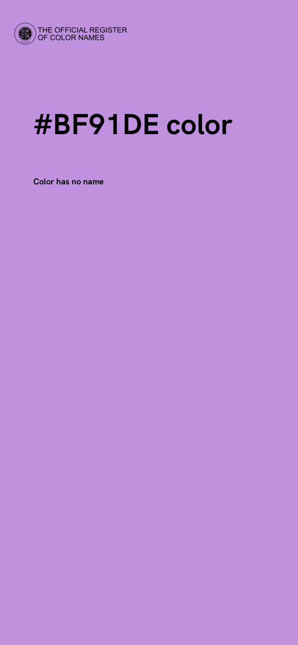 #BF91DE color image