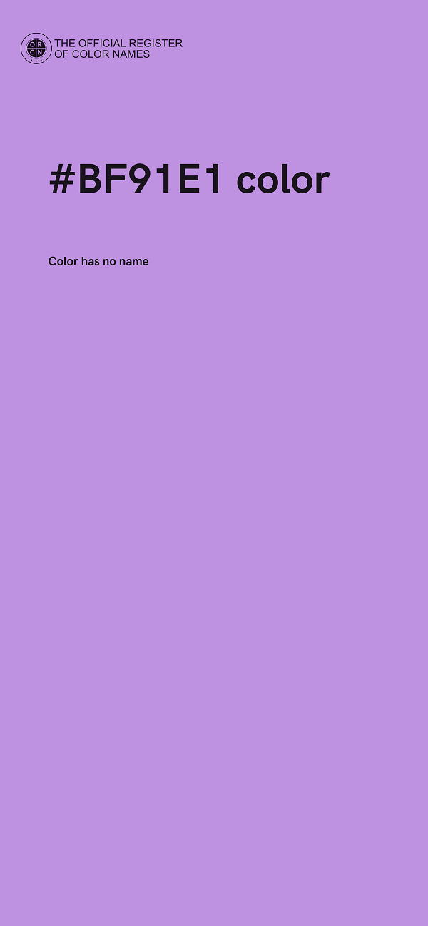 #BF91E1 color image