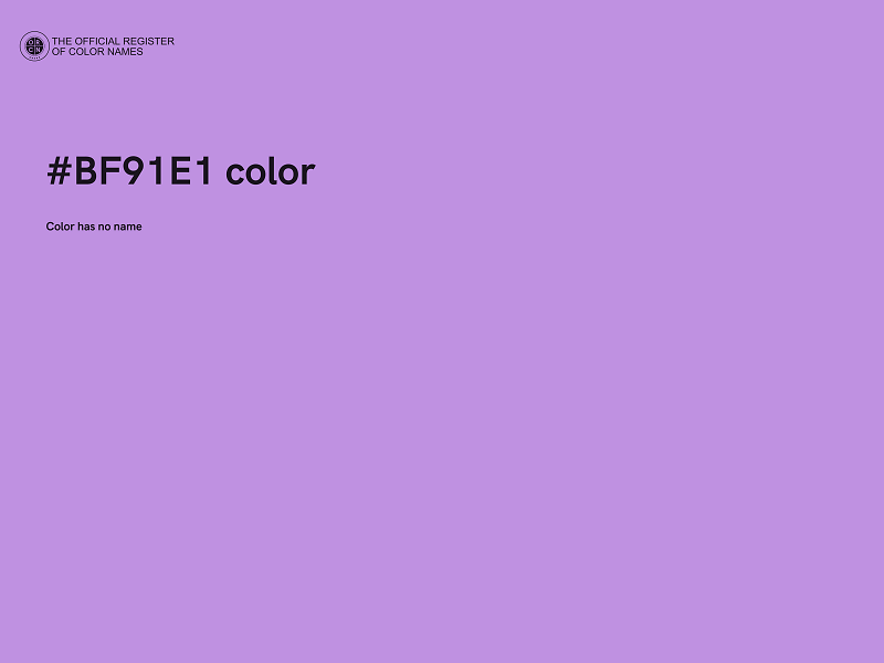 #BF91E1 color image