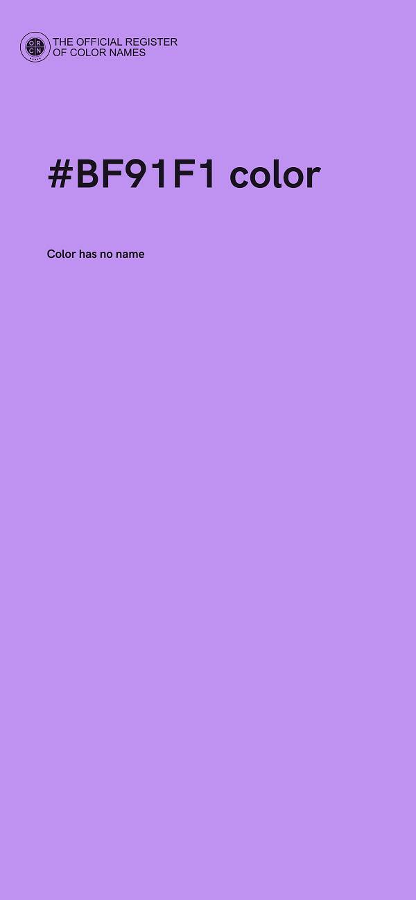 #BF91F1 color image