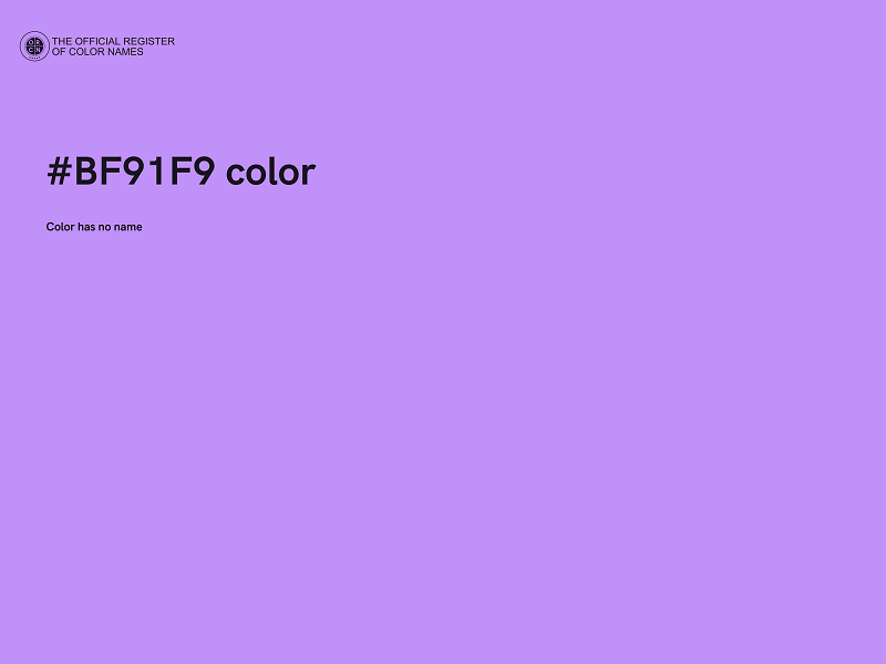 #BF91F9 color image