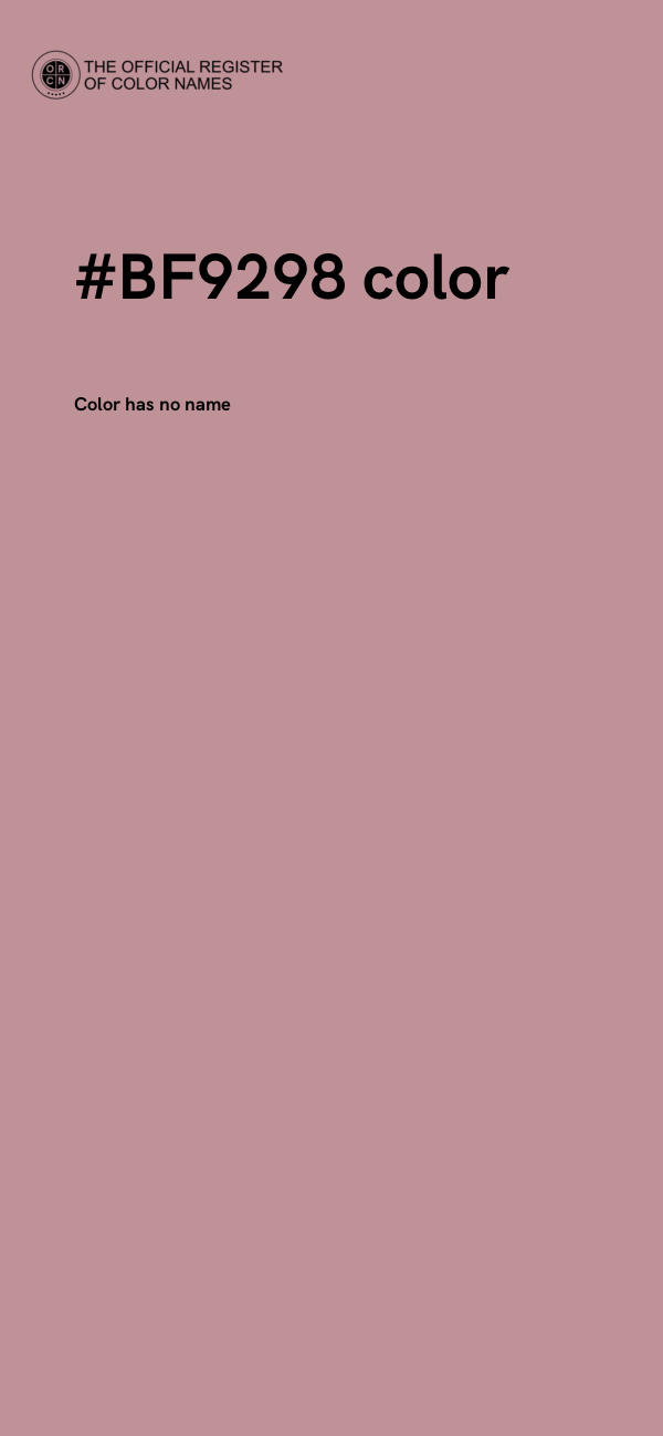 #BF9298 color image