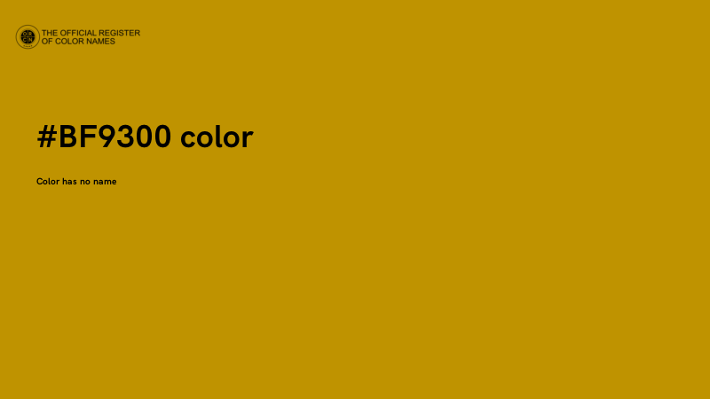 #BF9300 color image