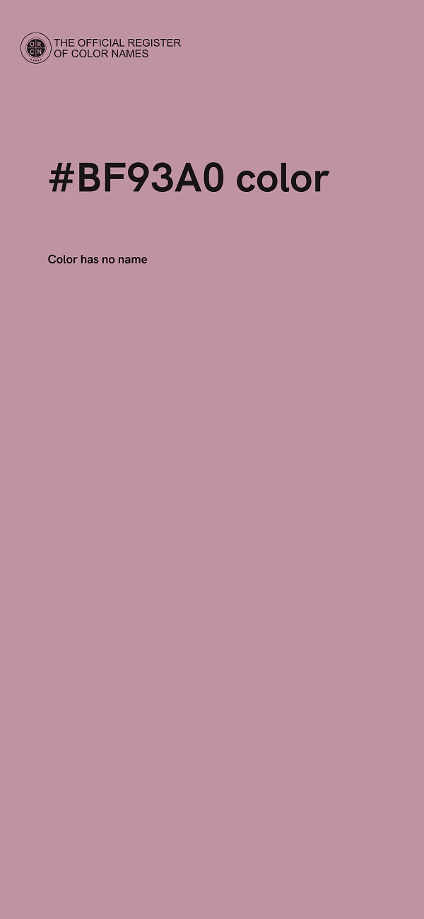 #BF93A0 color image
