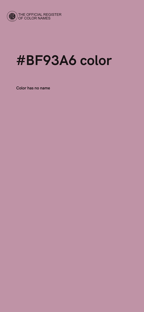 #BF93A6 color image