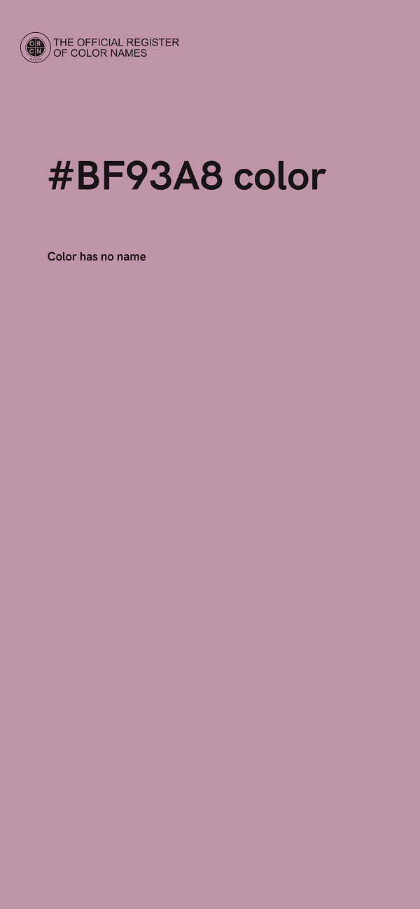 #BF93A8 color image