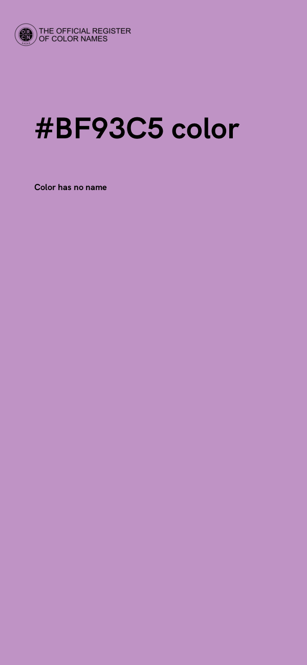 #BF93C5 color image