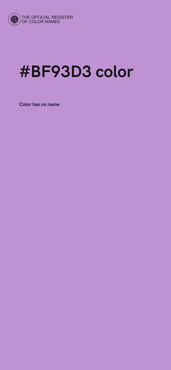 #BF93D3 color image