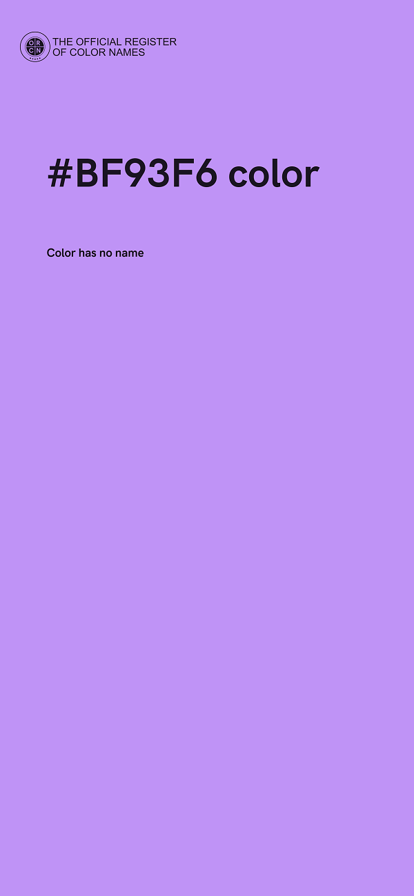 #BF93F6 color image