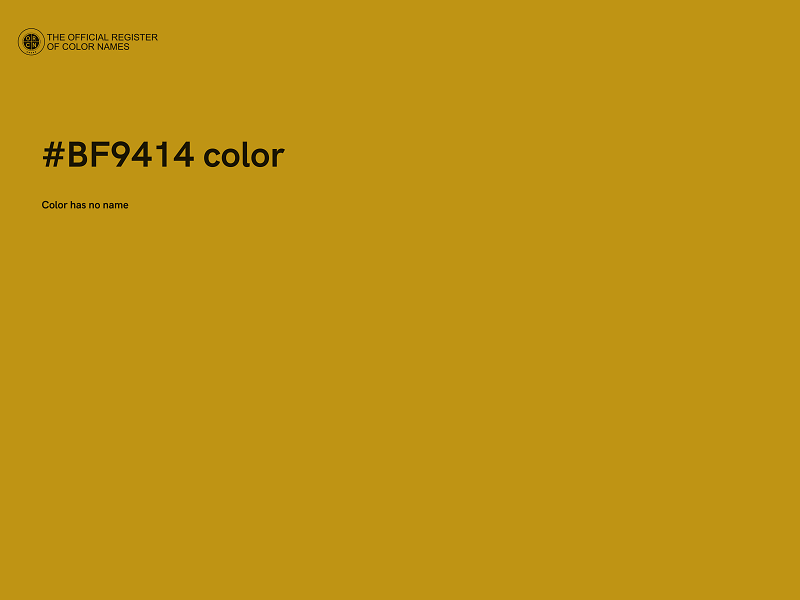 #BF9414 color image