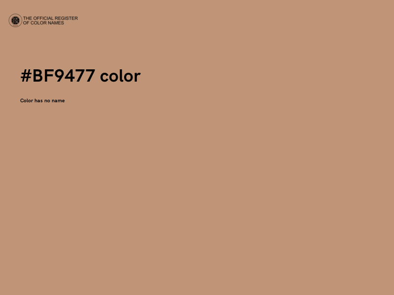 #BF9477 color image