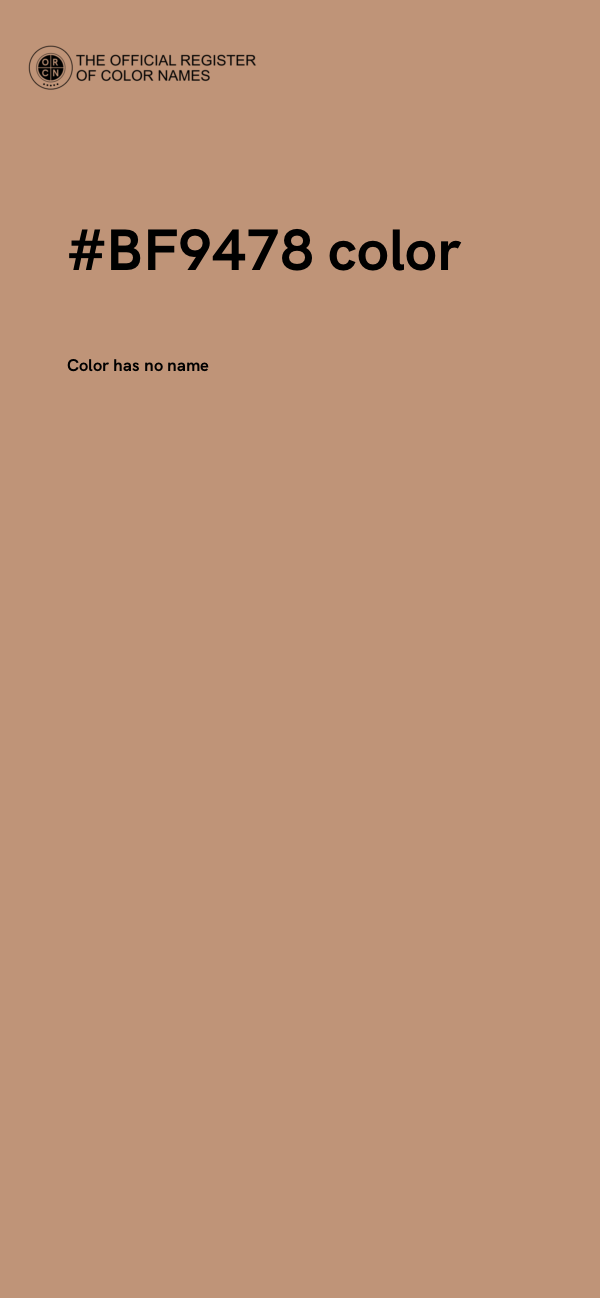 #BF9478 color image