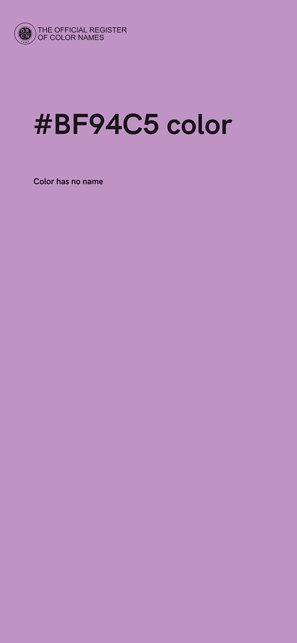 #BF94C5 color image