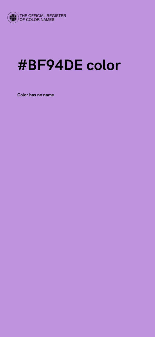 #BF94DE color image