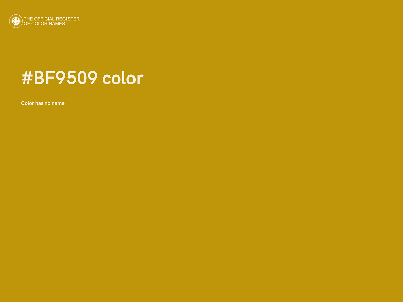 #BF9509 color image