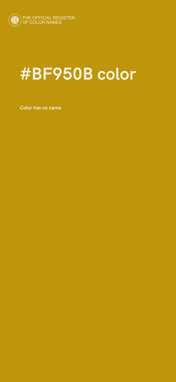 #BF950B color image