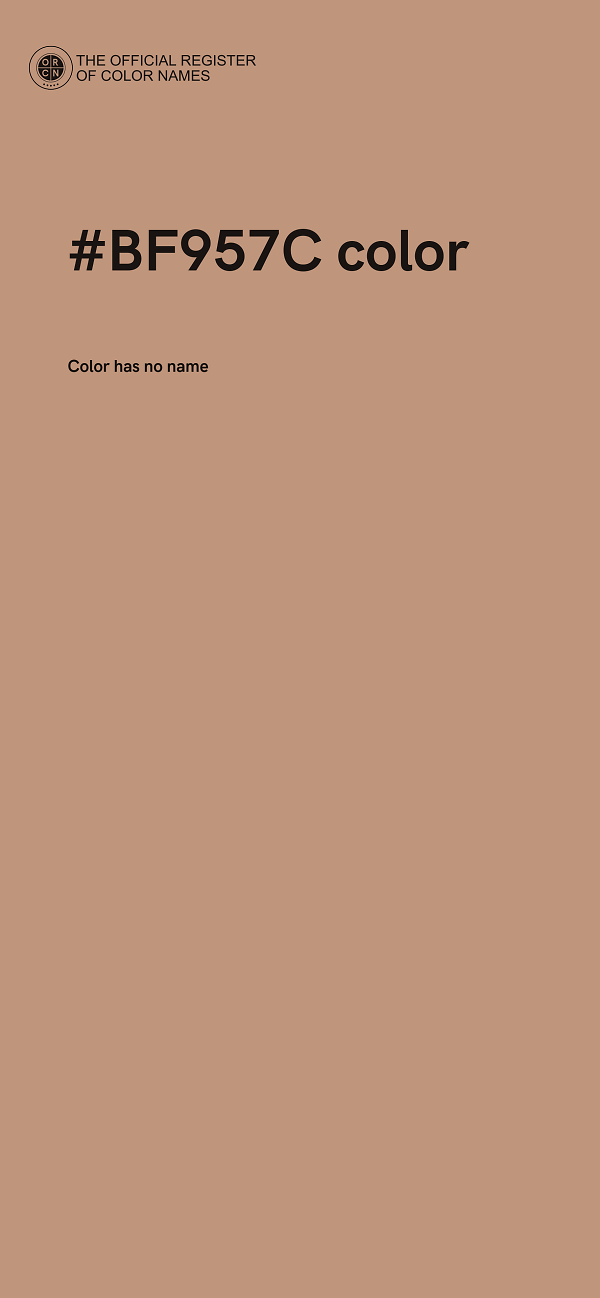 #BF957C color image