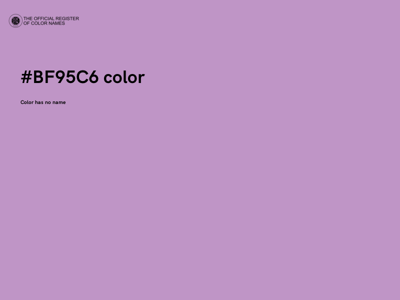 #BF95C6 color image