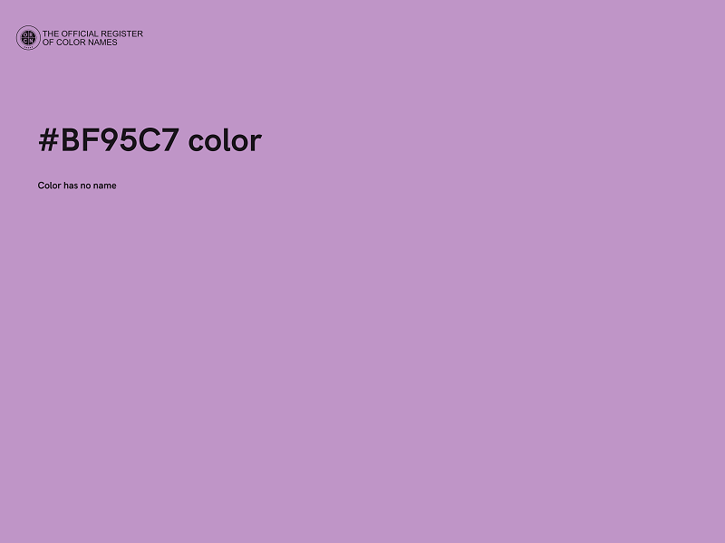 #BF95C7 color image