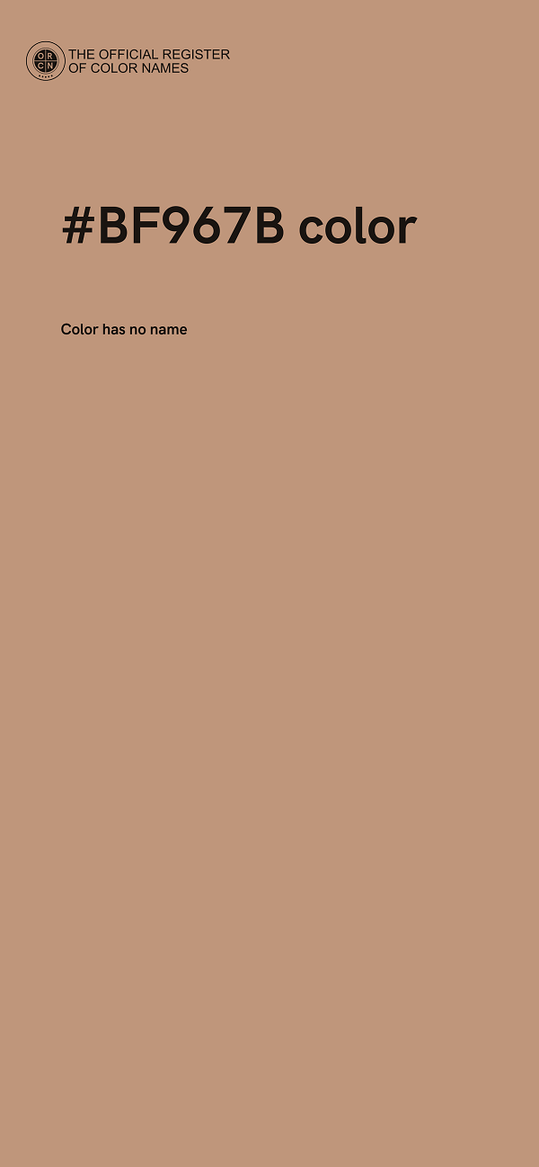 #BF967B color image