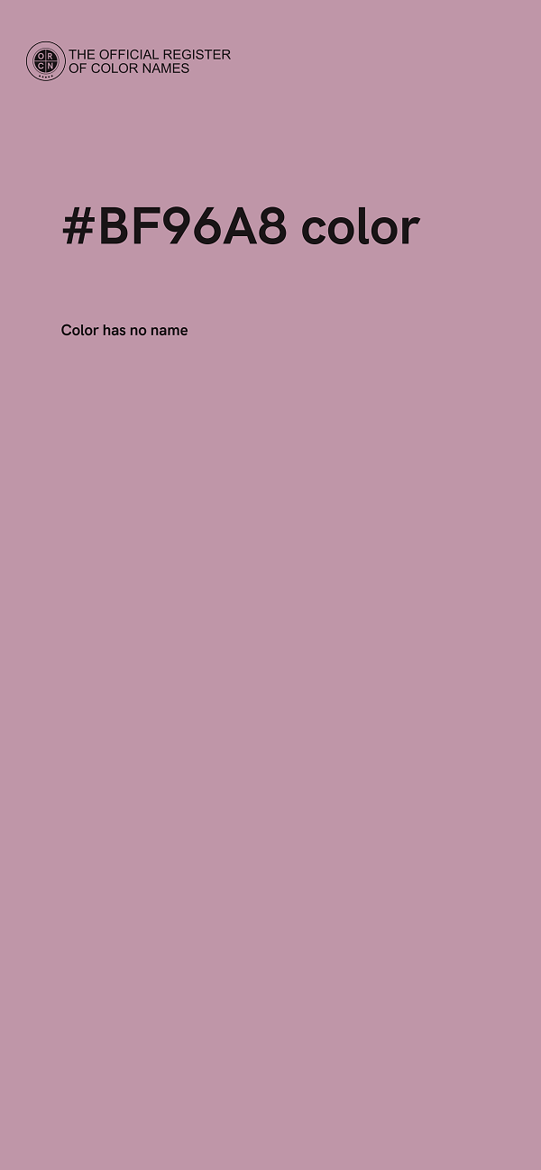 #BF96A8 color image