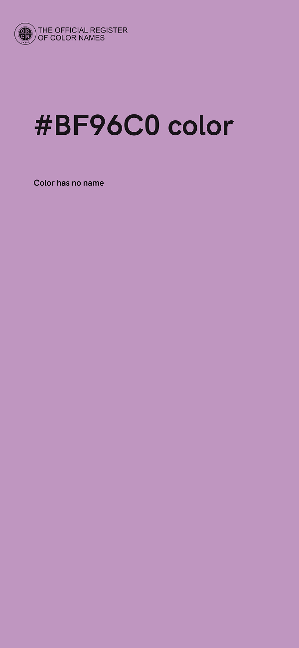 #BF96C0 color image