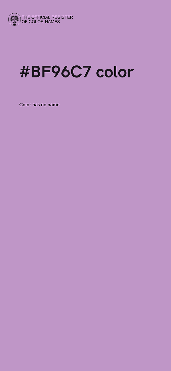 #BF96C7 color image