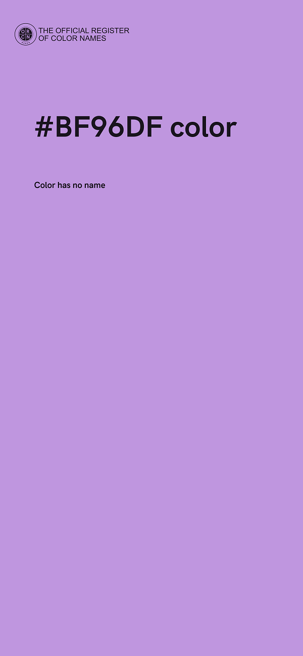 #BF96DF color image