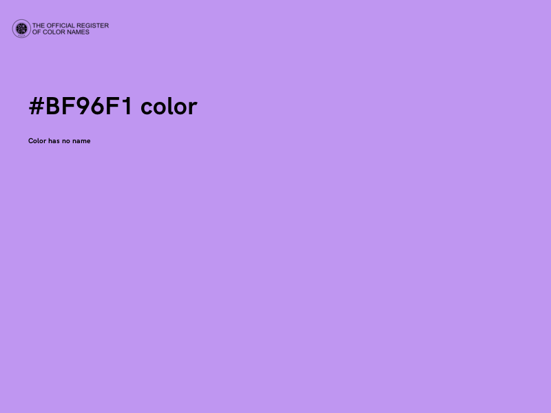 #BF96F1 color image