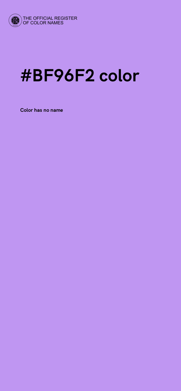 #BF96F2 color image