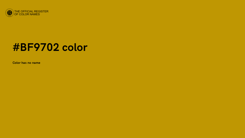 #BF9702 color image