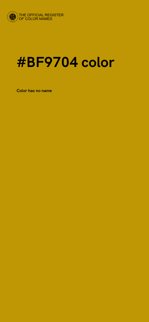 #BF9704 color image