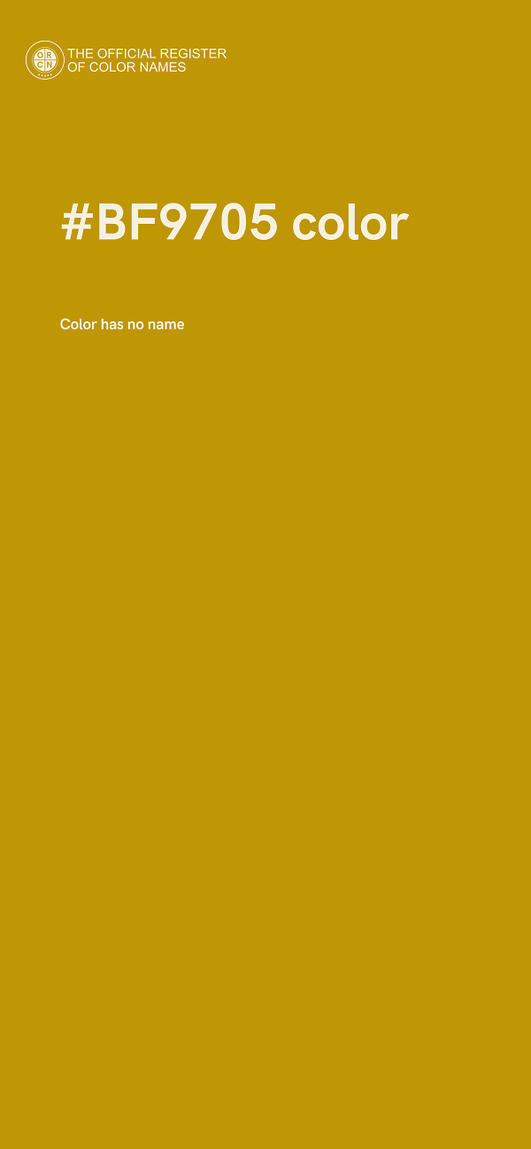 #BF9705 color image