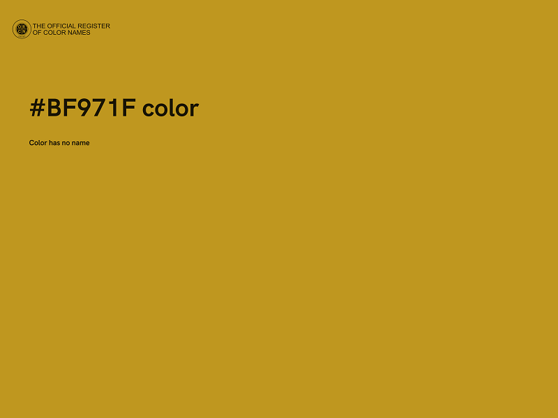 #BF971F color image