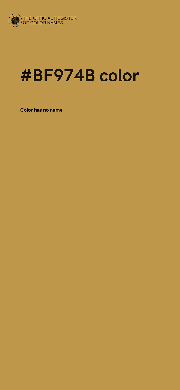 #BF974B color image