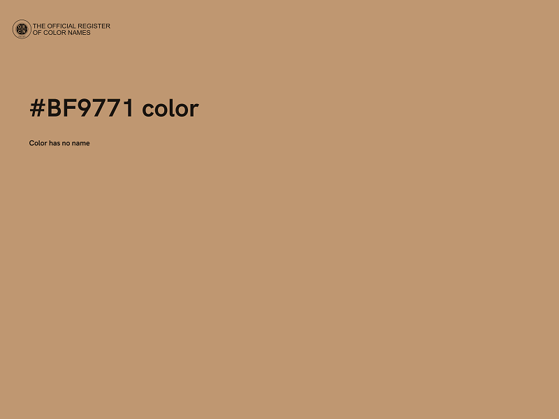 #BF9771 color image