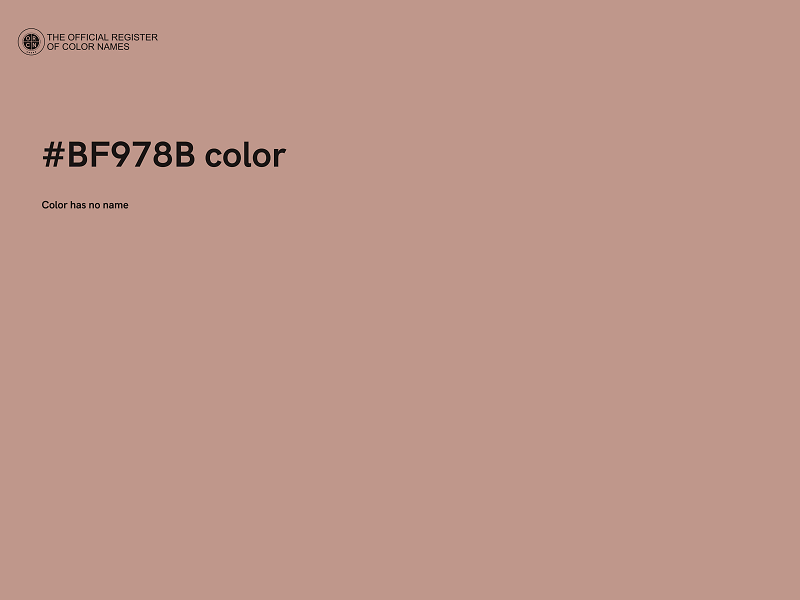 #BF978B color image