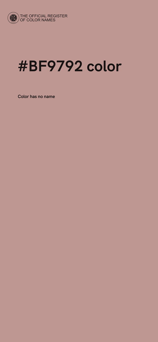 #BF9792 color image