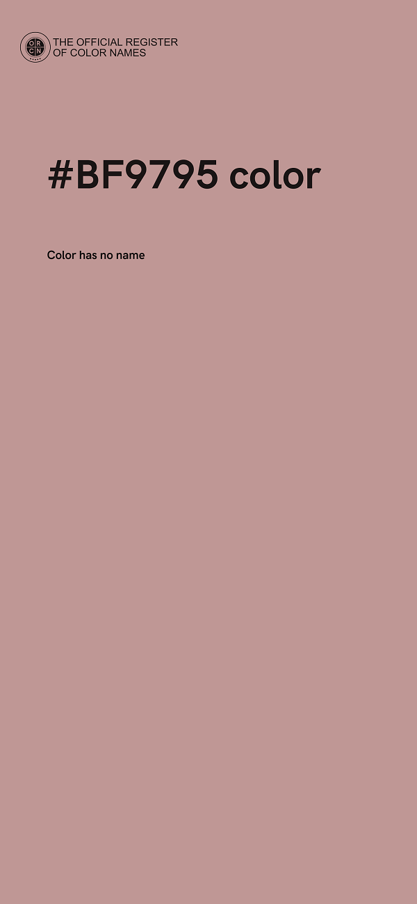 #BF9795 color image