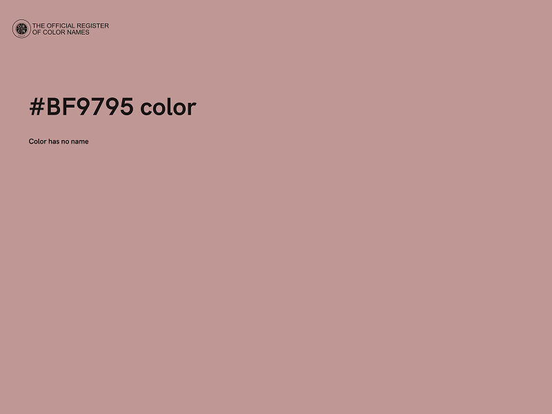 #BF9795 color image