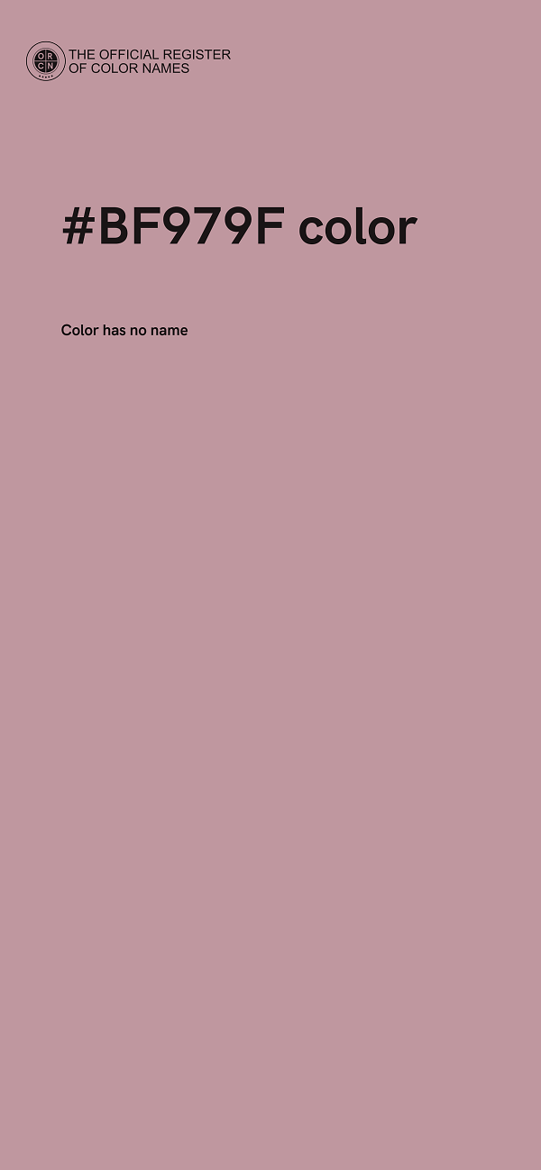 #BF979F color image