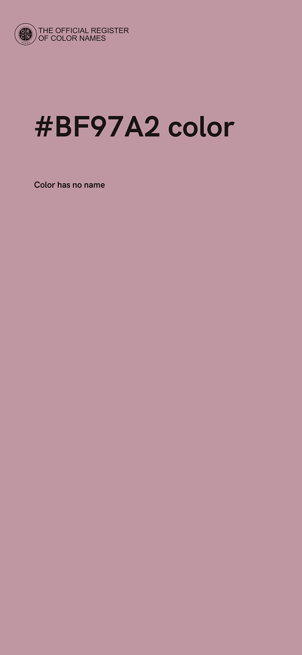 #BF97A2 color image