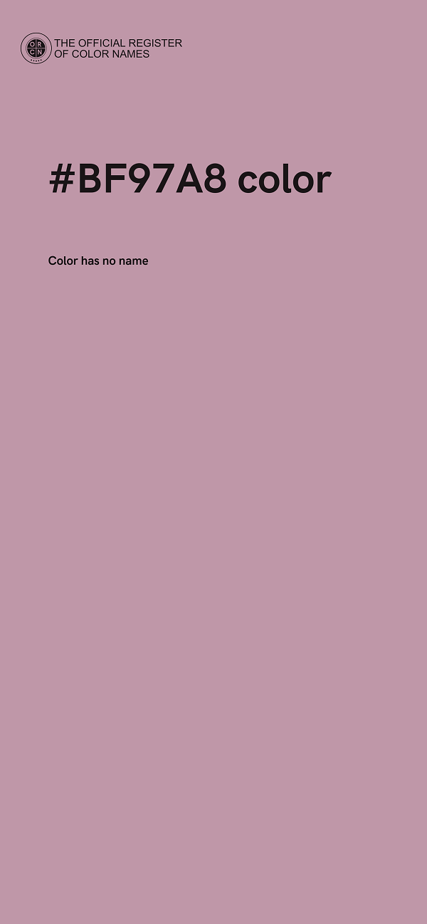 #BF97A8 color image