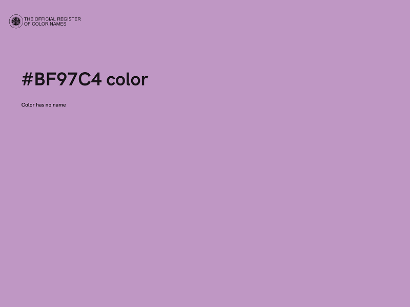 #BF97C4 color image