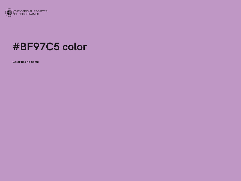 #BF97C5 color image