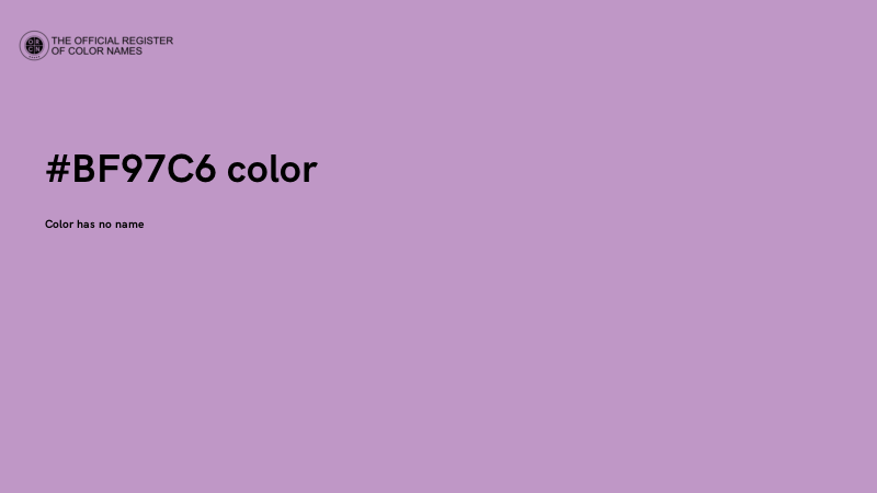 #BF97C6 color image