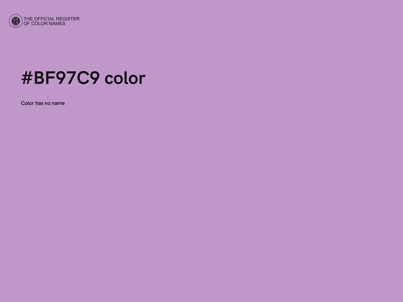 #BF97C9 color image