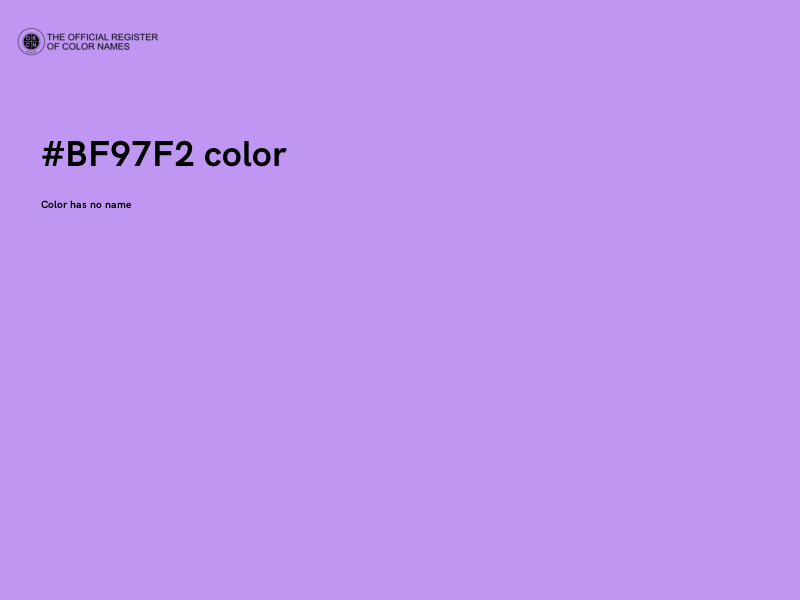 #BF97F2 color image