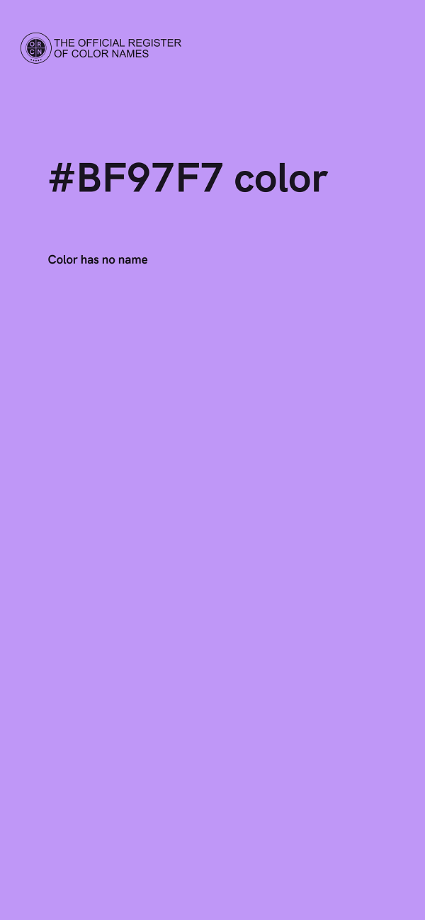 #BF97F7 color image