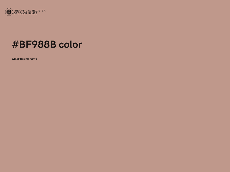#BF988B color image